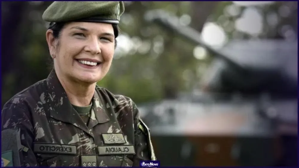 Cláudia Cacho faz história como a 1ª general do Exército