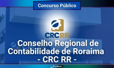 Concurso CRC RR 2024: Edital com diversas oportunidades e salários de até R$ 4.329,31!