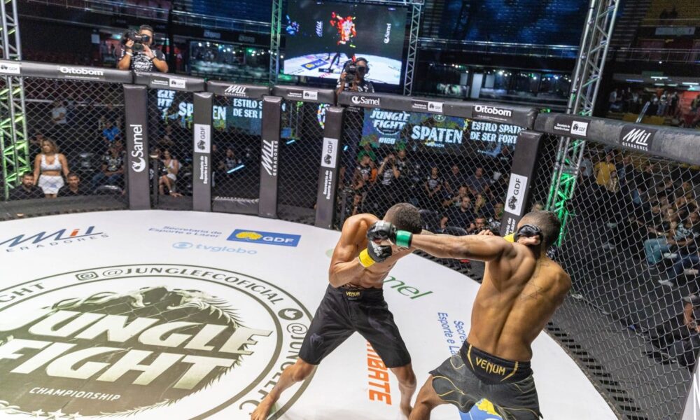 Duelos vão movimentar o sábado na Arena BRB Nilson Nelson; ingressos são gratuitos e podem ser retirados em três pontos diferentes | Foto: Divulgação/Jungle Fight