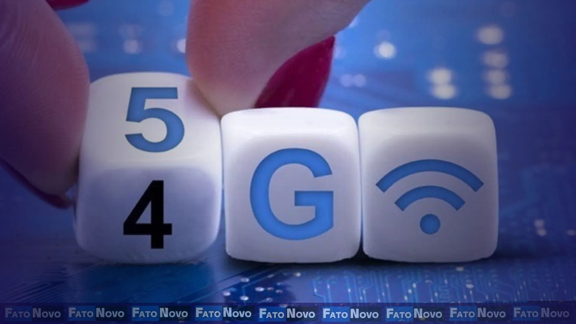 rede de conectividade 5G cobrindo uma cidade, com destaque para tecnologia, velocidade e cobertura digital
